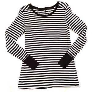 Black striped long sleeve shirt